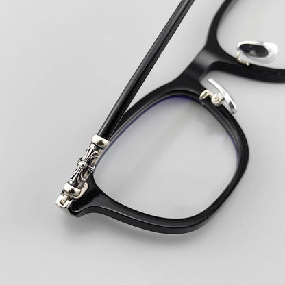 Classic Design Black Acetate Eyeglass Frame - EO 672 - HP eyeglasses