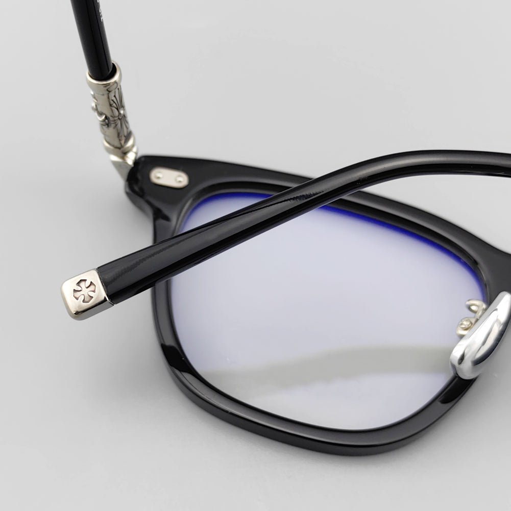 Classic Design Black Acetate Eyeglass Frame - EO 672 - HP eyeglasses