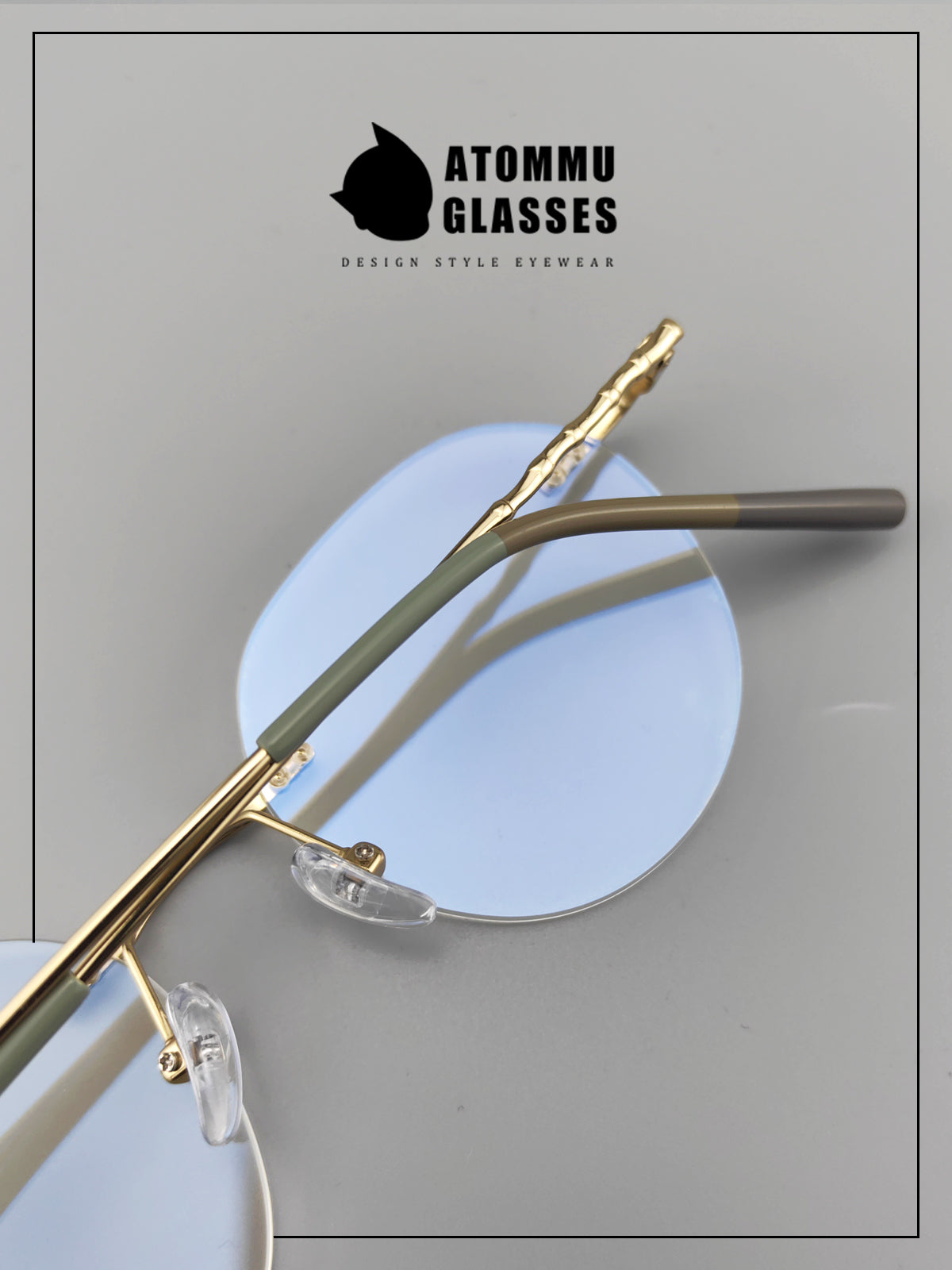 Japanese Style Frameless Glasses | Lightweight Pure Titanium Frame - EO-6682