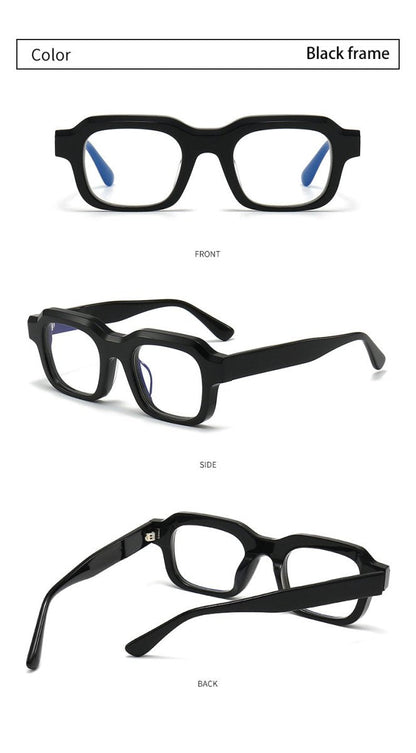 flexxxy - Bold 8.0mm Acetate Eyeglass Frame | Hip - Hop Gradient Color Rappper Style Blue Light Glasses for High Prescription - HP eyeglasses