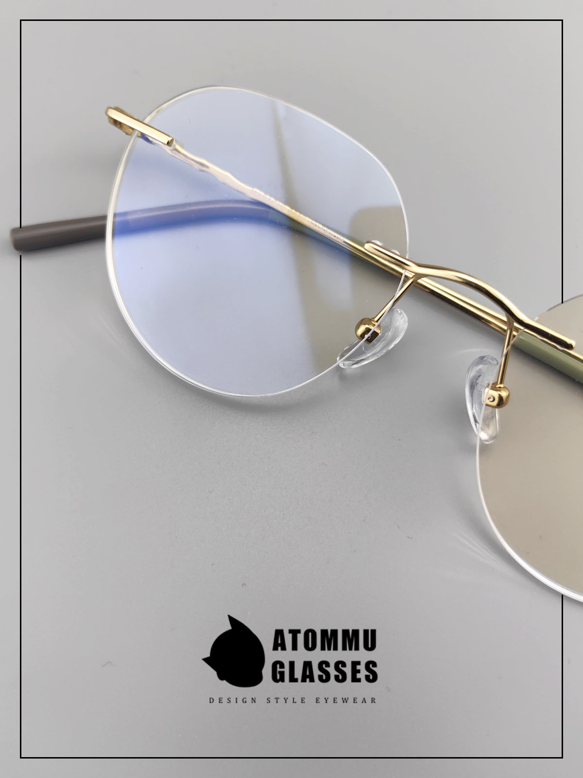 Japanese Style Frameless Glasses | Lightweight Pure Titanium Frame - EO-6682