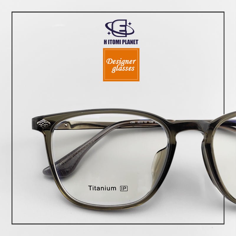 High Quality Acetate Full rim Glasses with Pure Titanium Metal Parts, Medieval Style Design - EO - 839 - HP eyeglasses