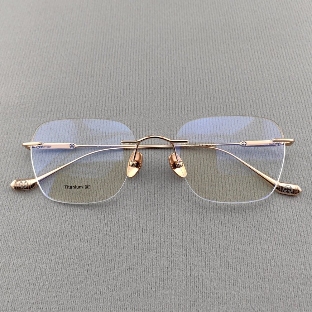 Japanese Design Rimless Eyeglasses - EO - 758 - HP eyeglasses