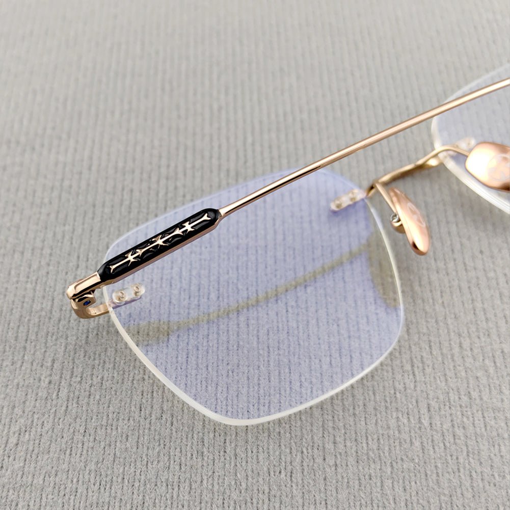 Japanese Design Rimless Eyeglasses - EO - 758 - HP eyeglasses