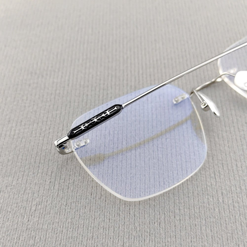 Japanese Design Rimless Eyeglasses - EO - 758 - HP eyeglasses