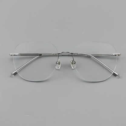 Japanese Titanium Rimless Glasses for Women | Customizable lenses Rimless Glasses - EO - 6773 - HP eyeglasses