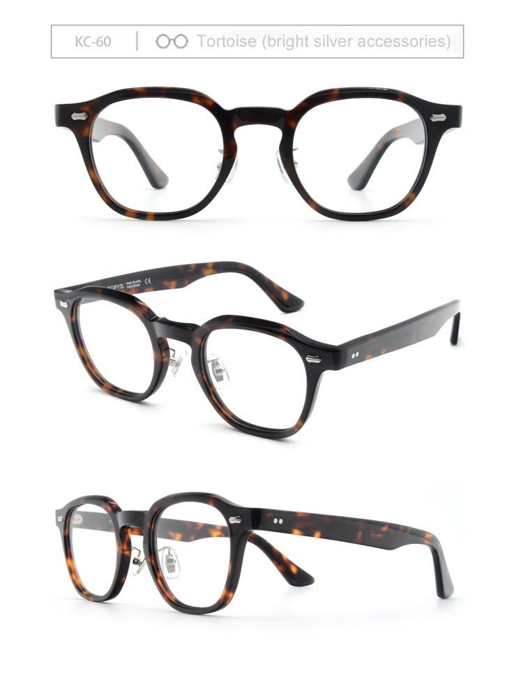 KANEKO - Inspired Vintage Japanese Tortoiseshell Glasses | Thick Acetate Frame | Blue Light Blocking & High Prescription Compatible - HP eyeglasses