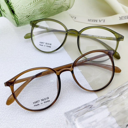 Korea TR90 light weight transparent frame glasses - EO - 6857 - HP eyeglasses