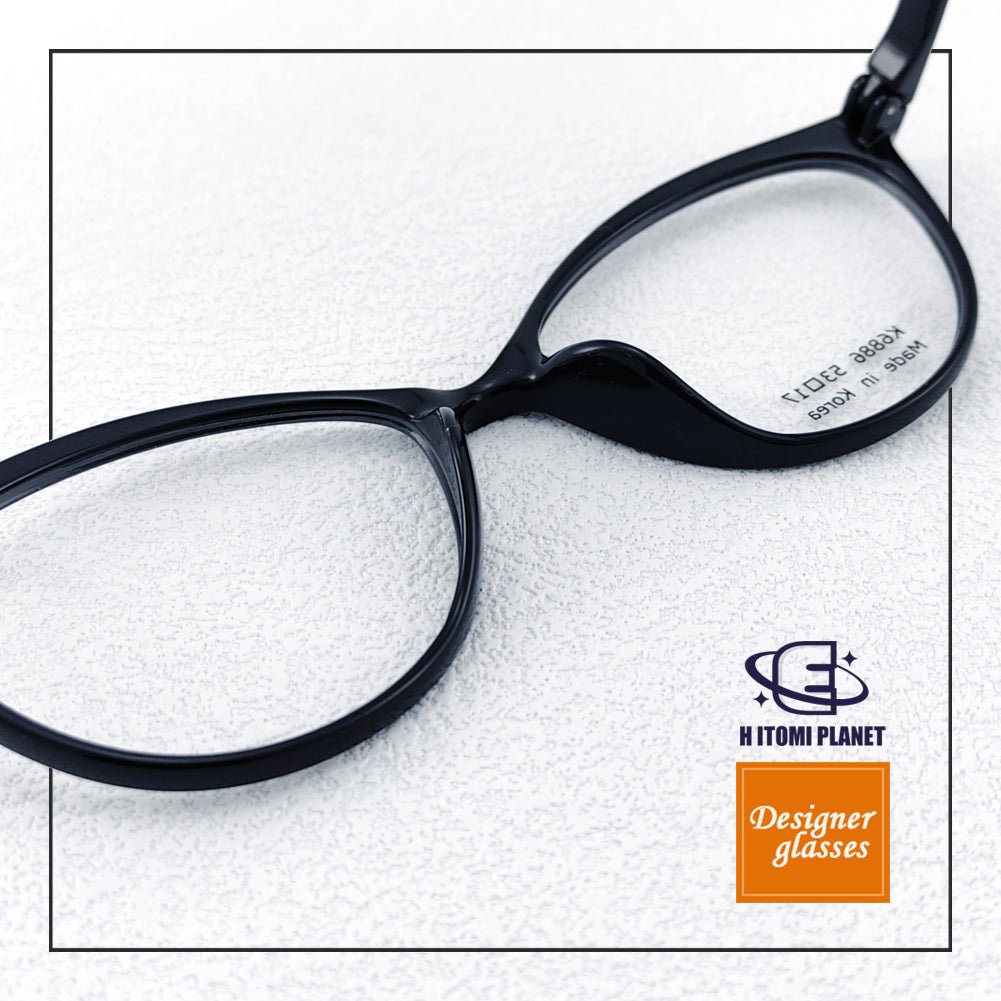 Korean TR90 simple women's cat eye transparent frame glasses - EO - 6886 - HP eyeglasses