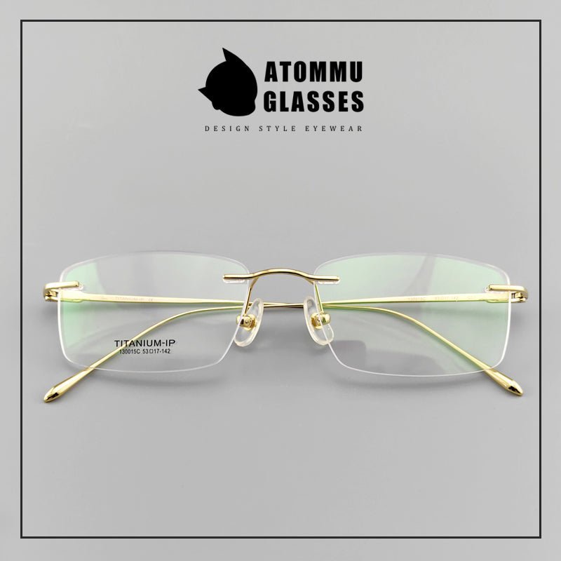 Light Weight Pure Titanium Rimless Eyeglasses - EO - 130015 - HP eyeglasses