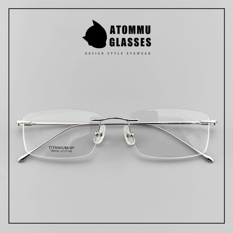 Light Weight Pure Titanium Rimless Eyeglasses - EO - 130015 - HP eyeglasses