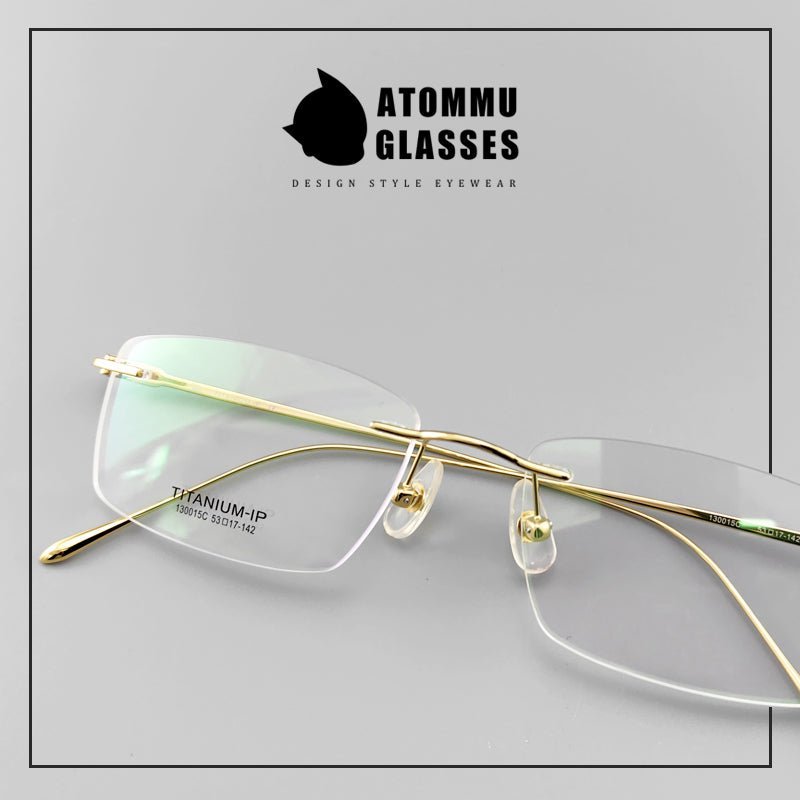 Light Weight Pure Titanium Rimless Eyeglasses - EO - 130015 - HP eyeglasses