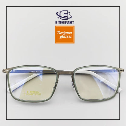 Lindbergh same style Rectangular Full - Frame Beta Titanium Glasses (EO - 3021) - Lightweight, Screwless Design, Perfect for Smaller Faces - HP eyeglasses