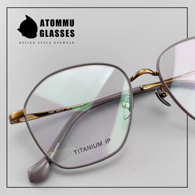 Pure titanium retro clip - on glasses EO - 1565 - HP eyeglasses