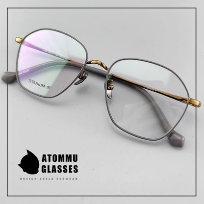 Pure titanium retro clip - on glasses EO - 1565 - HP eyeglasses