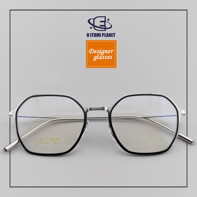 Rectangular Full - Frame Glasses | Beta Titanium Frame & Retro Style - EO - 3024 - HP eyeglasses