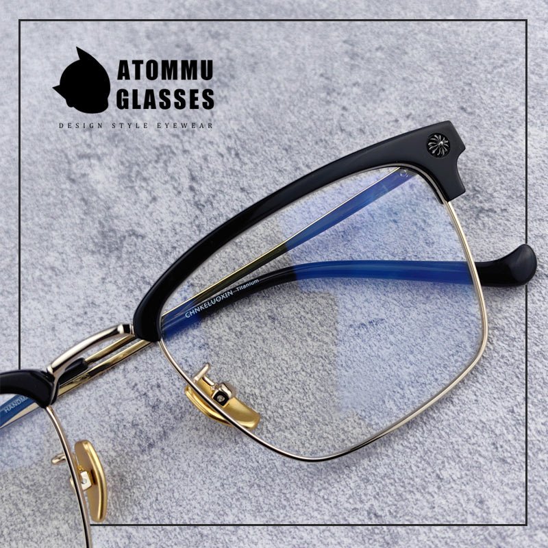 Stylish Browline Titanium Eyeglass Frames: Shop Classic Browline glasses Design - EO - 545 - HP eyeglasses