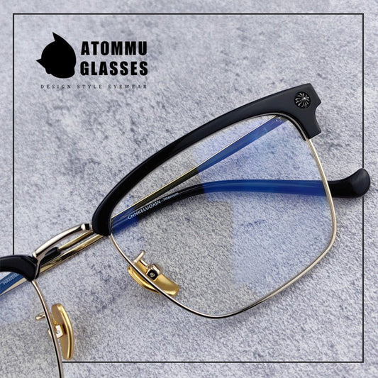 Stylish Browline Titanium Eyeglass Frames: Shop Classic Browline glasses Design - EO - 545 - HP eyeglasses