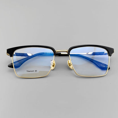 Stylish Browline Titanium Eyeglasses - Browline Frames for Optimal Comfort - EO - 780 - HP eyeglasses