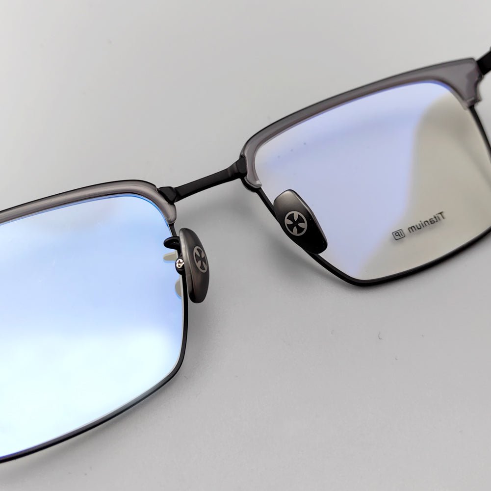 Stylish Browline Titanium Eyeglasses - Browline Frames for Optimal Comfort - EO - 780 - HP eyeglasses