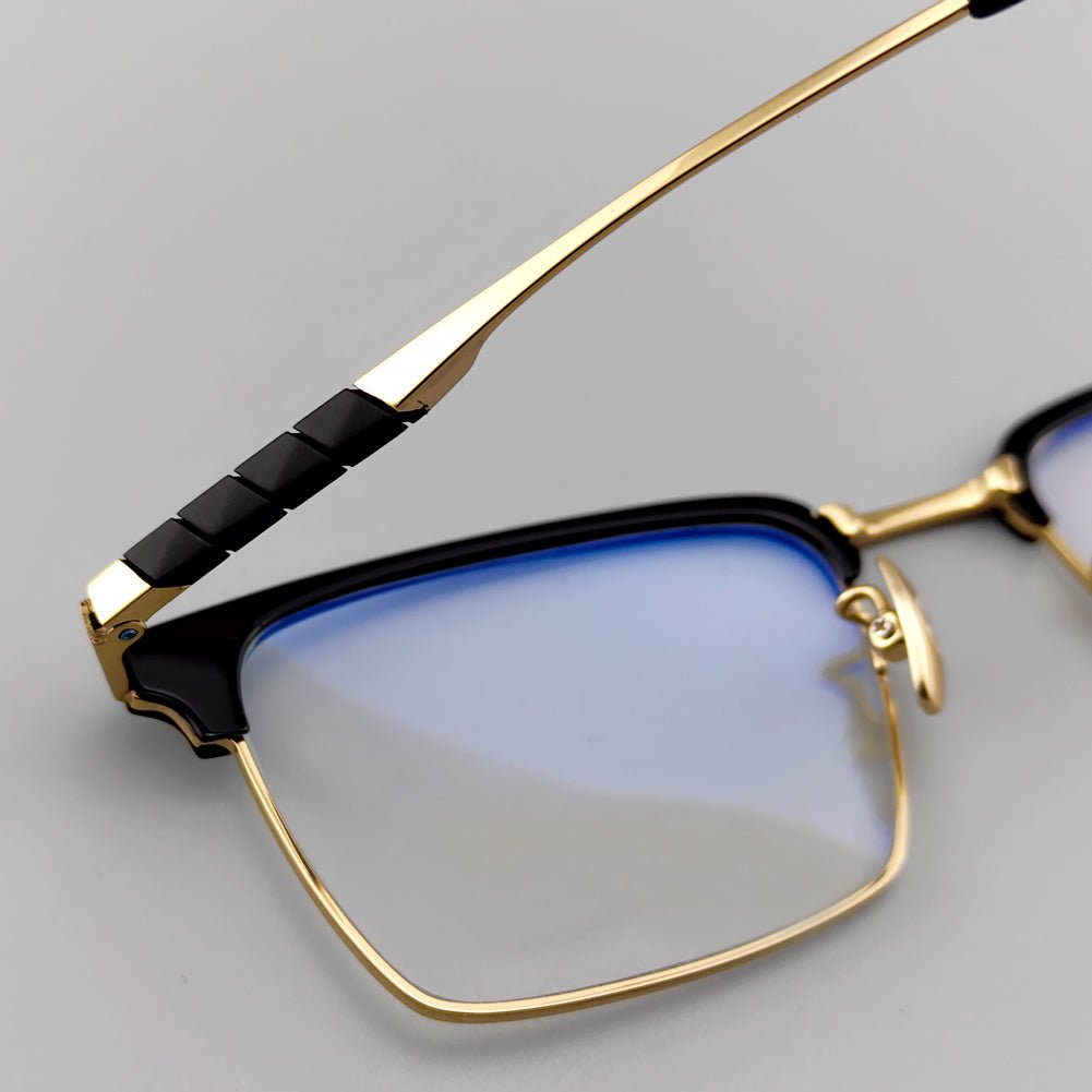 Stylish Browline Titanium Eyeglasses - Browline Frames for Optimal Comfort - EO - 780 - HP eyeglasses