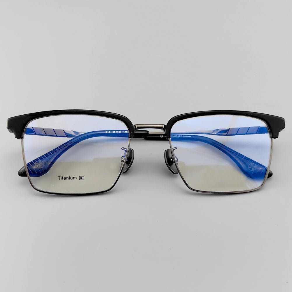 Stylish Browline Titanium Eyeglasses - Browline Frames for Optimal Comfort - EO - 780 - HP eyeglasses