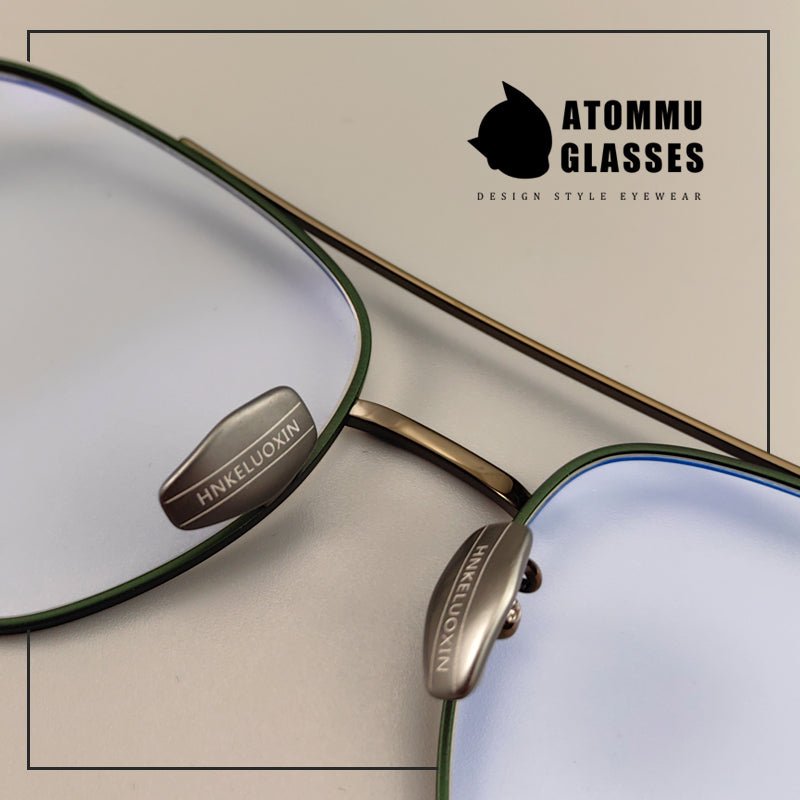 Vintage Aviator Optical Frames: Retro Eyeglasses with Unique Cross Logo Design - EO - 717 - HP eyeglasses