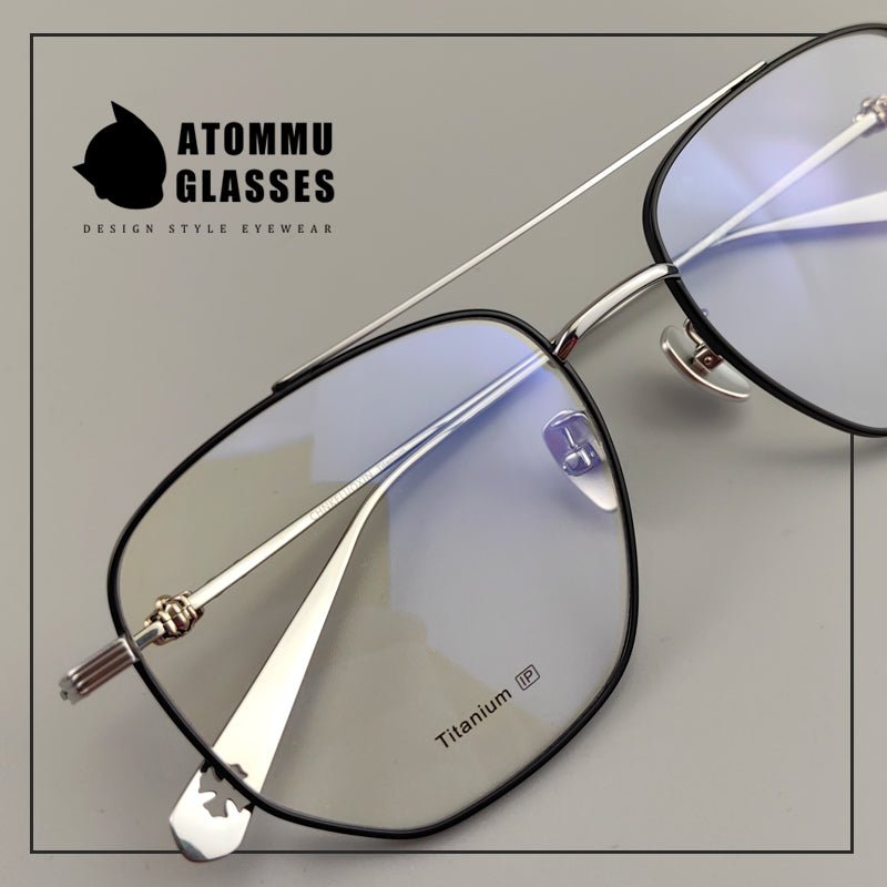 Vintage Aviator Optical Frames: Retro Eyeglasses with Unique Cross Logo Design - EO - 717 - HP eyeglasses