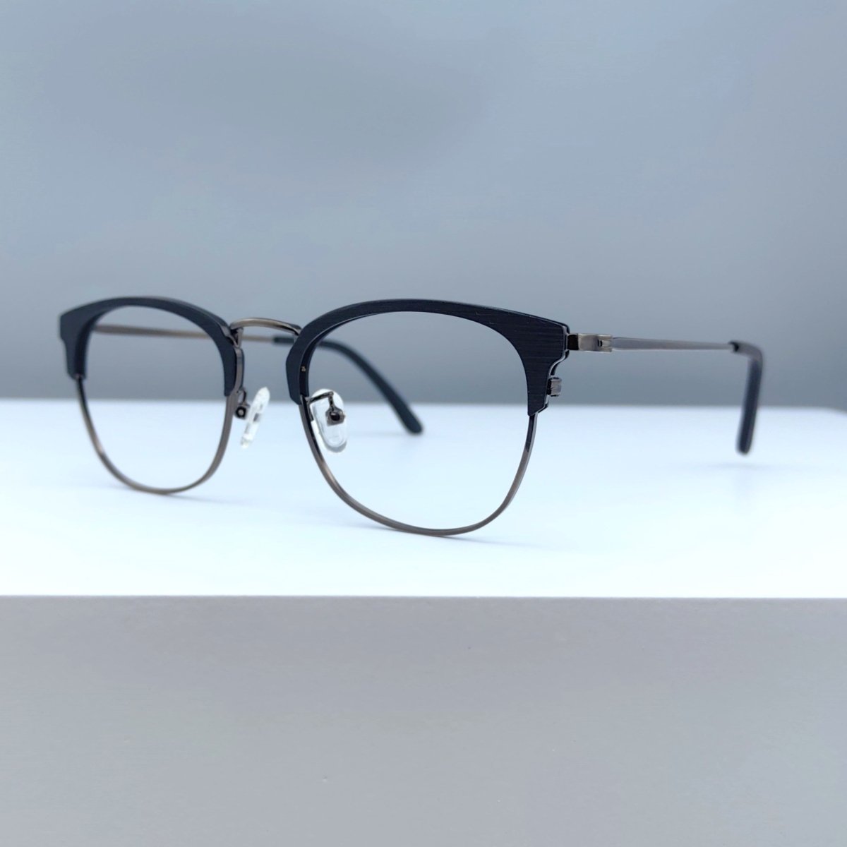 Wooden & Pure Titanium Browline Eyeglasses EO - 8106 - HP eyeglasses