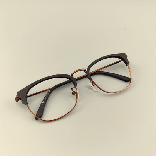 Wooden & Pure Titanium Browline Eyeglasses EO - 8106 - HP eyeglasses