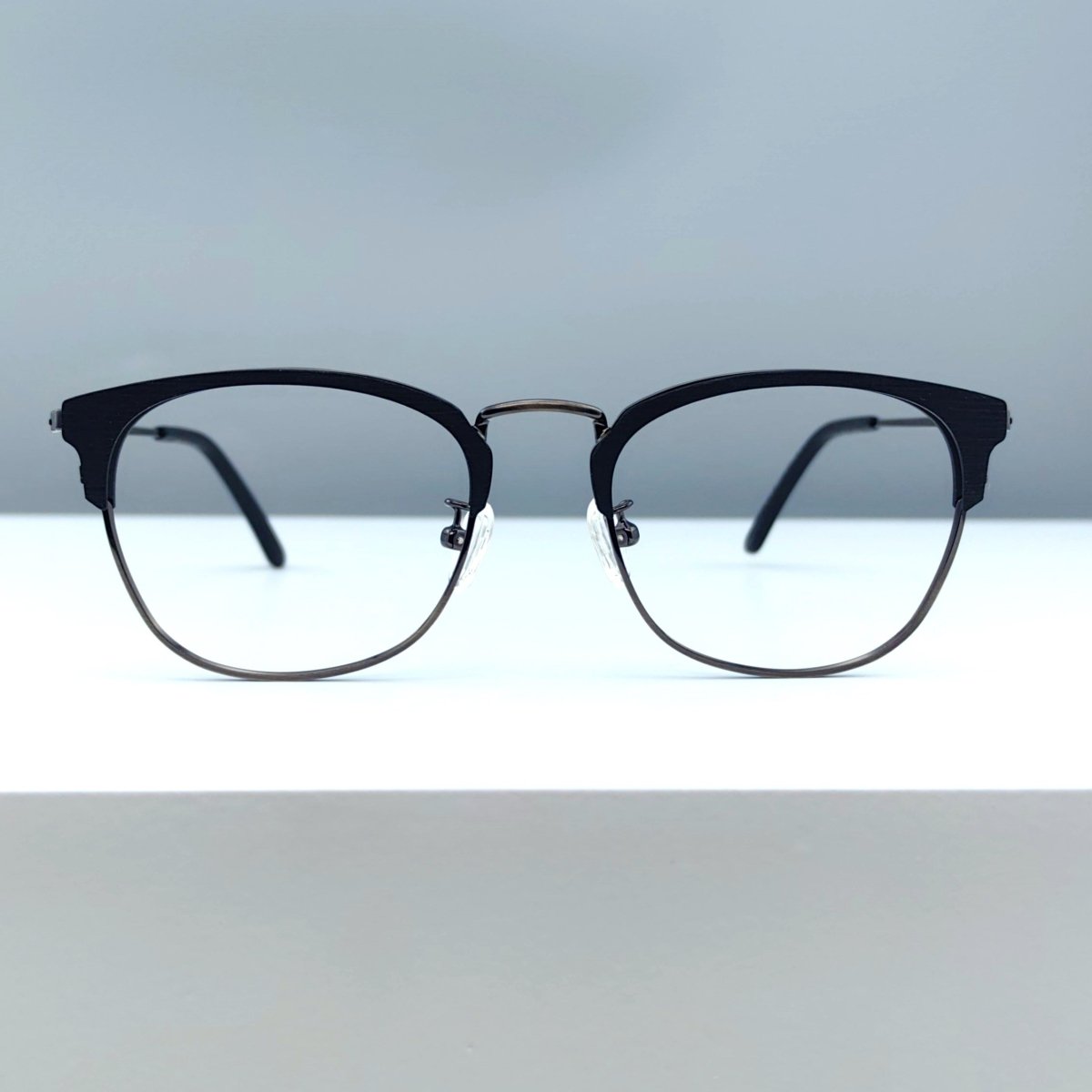 Wooden & Pure Titanium Browline Eyeglasses EO - 8106 - HP eyeglasses